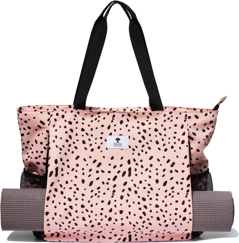 ESVAN Yoga Mat Bag Yoga Tote Carrier Shoulder Bag Carryall Tote for Office,Yoga,Pilates,Travel,Beach and Gym - Image 1